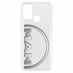 Чехол для Oppo A53/A32/A33 Man metallic logo - PrintSalon