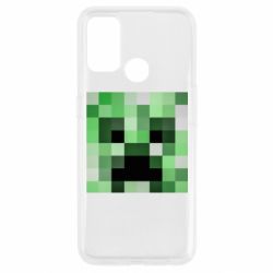 Чехол для Oppo A53/A32/A33 Minecraft minimalist Creeper - PrintSalon