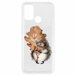 Чехол для Oppo A53/A32/A33 Осенний ежик - PrintSalon