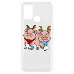 Чехол для Oppo A53/A32/A33 Pigs - PrintSalon