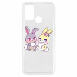 Чехол для Oppo A53/A32/A33 Rabbits In Love - PrintSalon