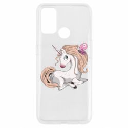 Чехол для Oppo A53/A32/A33 Unicorn with bow tie - PrintSalon