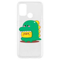 Чехол для Oppo A53/A32/A33 Уточка в костюме динозавра - PrintSalon