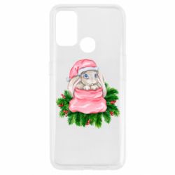 Чехол для Oppo A53/A32/A33 Заяц Новогодний - PrintSalon