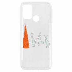 Чехол для Oppo A53/A32/A33 Зайцы возле морковки