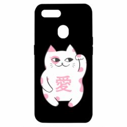 Чехол для Oppo A5s/A12 Cat and hieroglyphs - PrintSalon