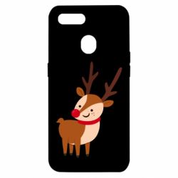 Чехол для Oppo A5s/A12 Deer with red nose - PrintSalon