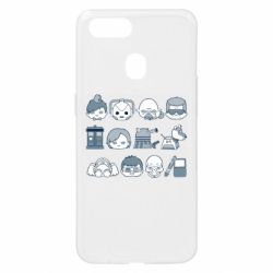Чехол для Oppo A5s/A12 Doctor who icons - PrintSalon