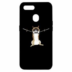 Чехол для Oppo A5s/A12 Grumpy Cat On The Rope - PrintSalon
