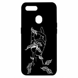 Чехол для Oppo A5s/A12 Hand with leafs - PrintSalon