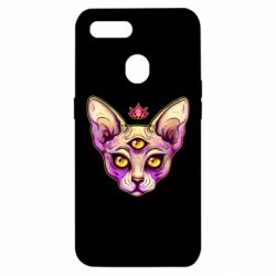 Чехол для Oppo A5s/A12 Котик сфинкс розовый
