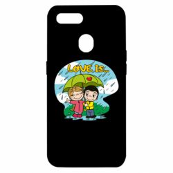 Чехол для Oppo A5s/A12 Love is ... in the rain - PrintSalon