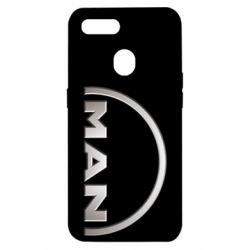 Чехол для Oppo A5s/A12 Man metallic logo - PrintSalon