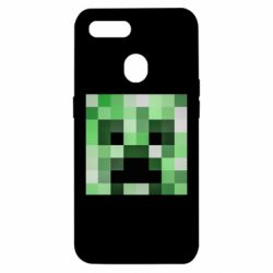 Чехол для Oppo A5s/A12 Minecraft minimalist Creeper - PrintSalon