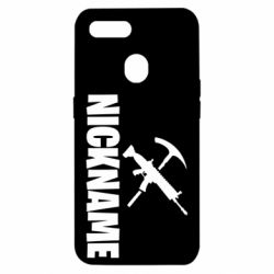Чехол для Oppo A5s/A12 Nickname fortnite weapons - PrintSalon