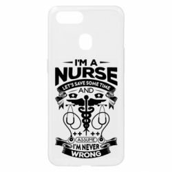 Чехол для Oppo A5s/A12 Nurse I'm Never Wrong - PrintSalon