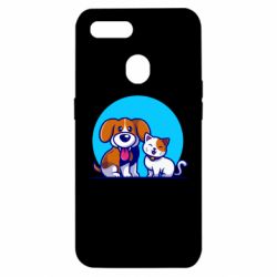 Чехол для Oppo A5s/A12 Собачка и котик - PrintSalon