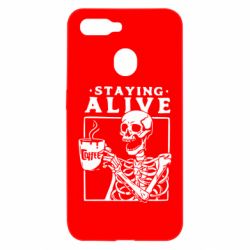 Чехол для Oppo A5s/A12 Staying alive with coffee - PrintSalon