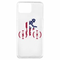 Чехол для Oppo A73 American cyclist - PrintSalon