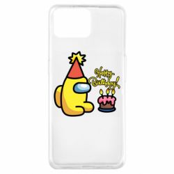 Чохол для Oppo A73Among Us Happy Birthday - PrintSalon