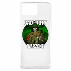 Чехол для Oppo A73 Call of duty Warzone ghost green background - PrintSalon