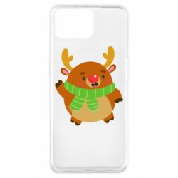 Чехол для Oppo A73 Deer in a scarf - PrintSalon