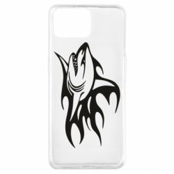 Чехол для Oppo A73 Flaming shark - PrintSalon