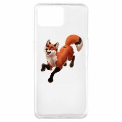 Чехол для Oppo A73 Fox in flight - PrintSalon