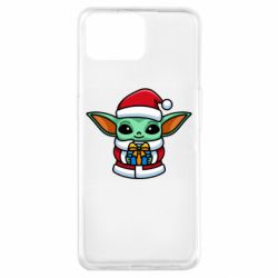 Чехол для Oppo A73 Grogu Santa Claus - PrintSalon