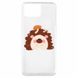 Чехол для Oppo A73 Hedgehog with mushrooms - PrintSalon