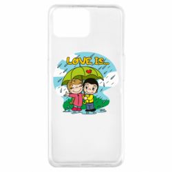 Чехол для Oppo A73 Love is ... in the rain - PrintSalon