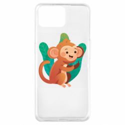 Чехол для Oppo A73 Monkey. Fuck You - PrintSalon