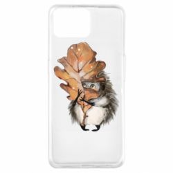 Чехол для Oppo A73 Осенний ежик - PrintSalon