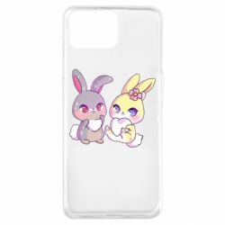 Чехол для Oppo A73 Rabbits In Love - PrintSalon