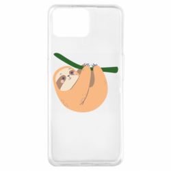Чехол для Oppo A73 Sloth on a branch - PrintSalon
