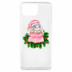 Чехол для Oppo A73 Заяц Новогодний - PrintSalon