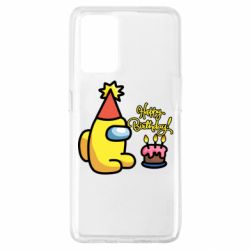 Чохол для Oppo A74 4G Among Us Happy Birthday - PrintSalon