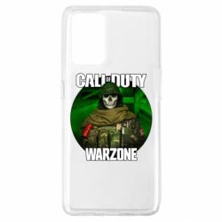 Чехол для Oppo A74 4G Call of duty Warzone ghost green background - PrintSalon