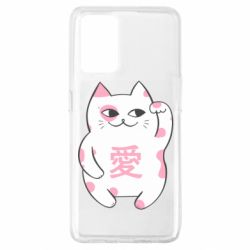 Чехол для Oppo A74 4G Cat and hieroglyphs - PrintSalon