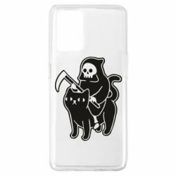 Чохол для Oppo A74 4G Death and cat - PrintSalon