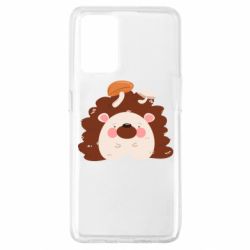 Чехол для Oppo A74 4G Hedgehog with mushrooms - PrintSalon