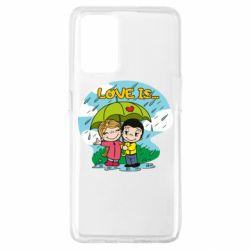 Чехол для Oppo A74 4G Love is ... in the rain - PrintSalon