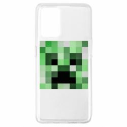 Чехол для Oppo A74 4G Minecraft minimalist Creeper - PrintSalon