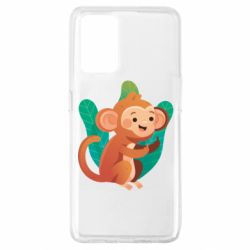 Чехол для Oppo A74 4G Monkey. Fuck You - PrintSalon