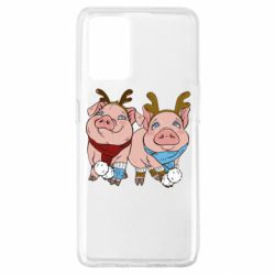 Чехол для Oppo A74 4G Pigs - PrintSalon