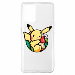 Чехол для Oppo A74 4G Pikachu with ketchup - PrintSalon