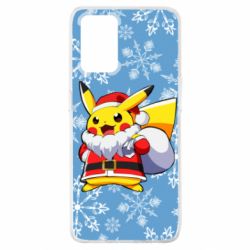 Чохол для Oppo A74 4G Santa Claus Pikachu - PrintSalon