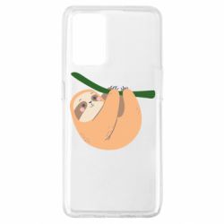 Чехол для Oppo A74 4G Sloth on a branch - PrintSalon