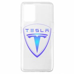 Чехол для Oppo A74 4G Tesla logo gradient - PrintSalon