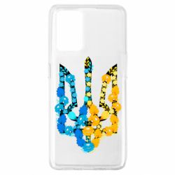 Чохол для Oppo A74 4G Тризуб квіти Україна - PrintSalon